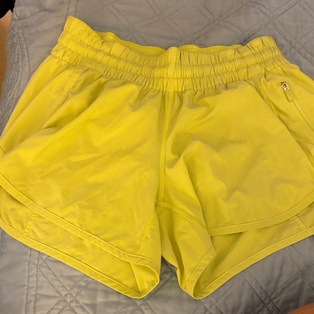 Lululemon Yellow Women's Athletic Shorts